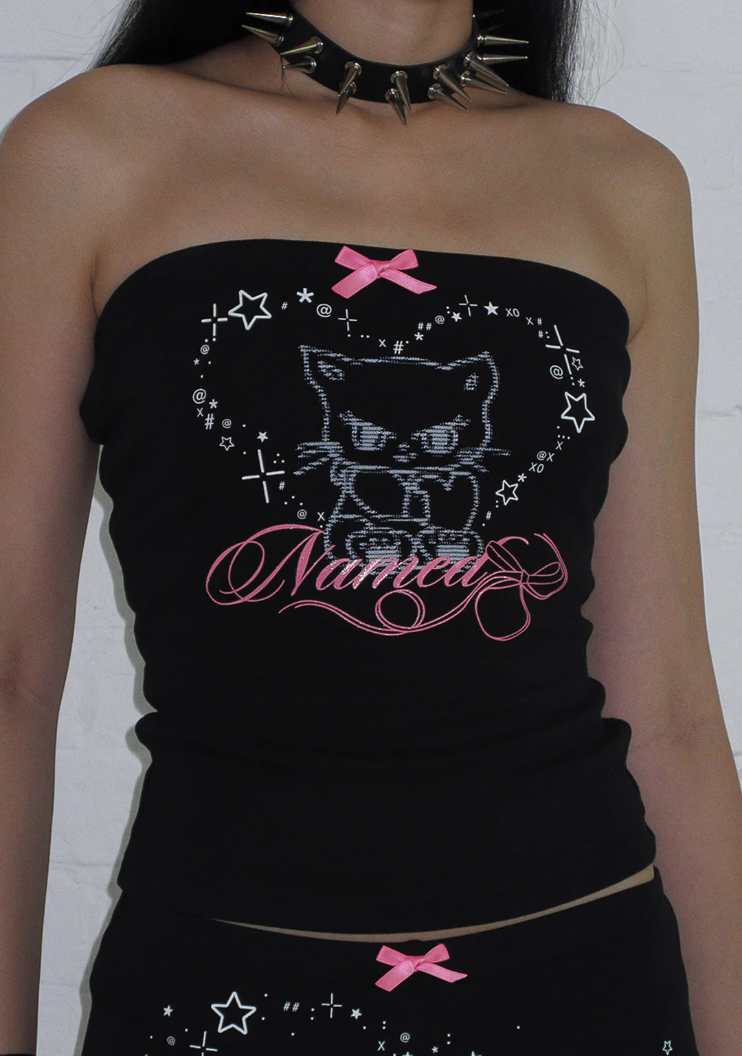 404 ERROR KITTY TUBE TOP BLACK - Image 2