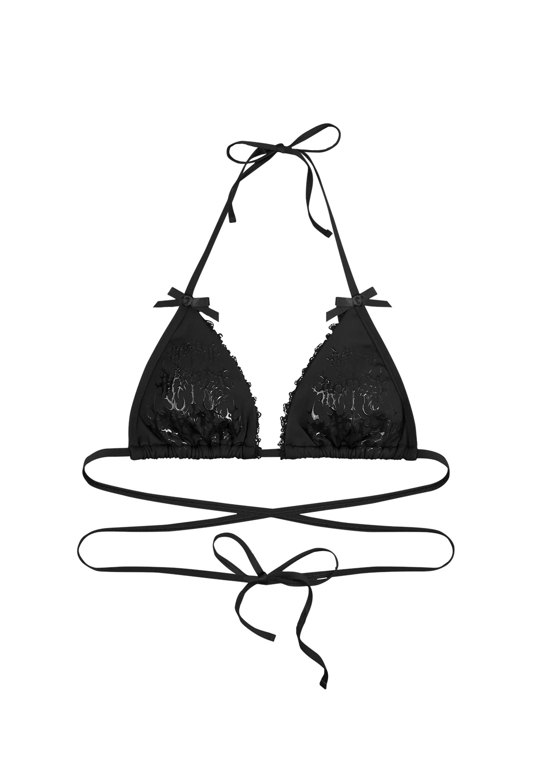 BAD ROMANCE BIKINI TOP BLACK